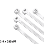 Abraçadeira de Nylon 3,5 mm x 280 mm Branca G20 ABN35283 - Pacote com 100 Unidades