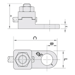 Terminal de Pressão para Cabo 16mm² Bronze Conimel