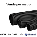 Duto PEAD Kanaduto HD 680N SW DN 25 Preto 3/4