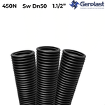Duto PEAD Kanaduto HD 450N SW DN 50 Preto 1.1/2