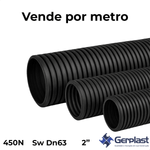 Duto PEAD Kanaduto HD 450N SW DN 63 Preto 2