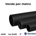 Duto PEAD Kanaduto HD 450N SW DN 90 Preto 3