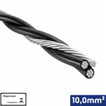Cabo Multiplexado Triplex Alumínio 10,00 mm² 0,6/1kV- Vendido por metro