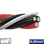 Cabo Multiplexado Quadruplex Alumínio 16,00 mm² 0,6/1kV- Vendido por metro