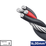 Cabo Multiplexado Quadruplex Alumínio 16,00 mm² 0,6/1kV- Vendido por metro