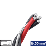 Cabo Multiplexado Quadruplex Alumínio 16,00 mm² 0,6/1kV- Vendido por metro