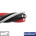 Cabo Multiplexado Quadruplex Alumínio 25,00 mm² 0,6/1kV - Vendido por metro