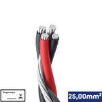 Cabo Multiplexado Quadruplex Alumínio 25,00 mm² 0,6/1kV - Vendido por metro