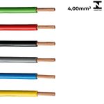 Cabo Elétrico Flexível 750V 4,00 MM2  PVC Antichama - Vendido por Metro
