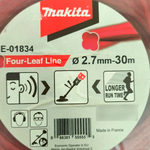 Fio de Nylon Quadrate 2.7mm x 30m Makita E-01834
