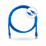 Patch Cord CAT5e 2M UTP Azul | Cabo de Conexão de Rede Rápida e Confiável