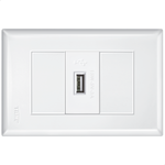 TOMADA USB BIVOLT 15W 5V 3A COM PLACA EVIDENCE FAME 102.3553.4