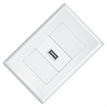 TOMADA USB BIVOLT 15W 5V 3A COM PLACA EVIDENCE FAME 102.3553.4