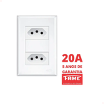 CONJUNTO 2 TOMADAS 2P+T 20A C/P EVIDENCE FAME 102.2916.4