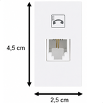 MODULO RJ11 2V SM/EVIDENCE FAME 052.0499.3