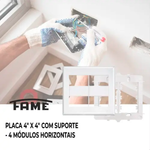 PLACA 4X4 COM SUPORTE 4 MODULOS EVIDENCE FAME 104.2892.0