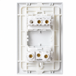 INTERRUPTOR SIMPLES 16A/250V~ E TOMADA 2P+T 20A/250V~ DISTANCIADOS EVIDENCE 10329184 FAME 103.2918.4
