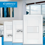 INTERRUPTOR SIMPLES 16A/250V~ E TOMADA 2P+T 20A/250V~ DISTANCIADOS EVIDENCE 10329184 FAME 103.2918.4