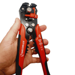 ALICATE DESENCAPADOR E CRIMPADOR, EM ACO, 8-205MM DECORLUX AD0203