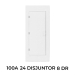 QUADRO GS 24 DISJUNTOR DIN + 8 DR 100A TRI SOBREPOR BRANCA MORATORI 7024GS100TB