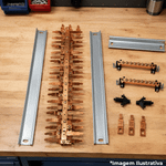 KIT BARRAMENTO 24 DISJ GS 100A TRI MORATORI B24GS100T