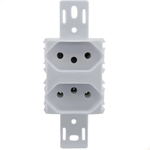 MODULO 2 TOMADAS 2P+T 20A 250V 20121/0 ILUMI