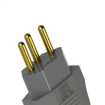 PLUGUE MACHO 180 2P T 10 A/250 VCA CINZA 362-2 WEG 13302035