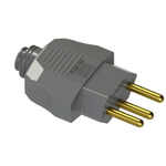 PLUGUE MACHO 180 2P T 10 A/250 VCA CINZA 362-2 WEG 13302035