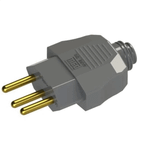 PLUGUE MACHO 180 2P T 10 A/250 VCA CINZA 362-2 WEG 13302035