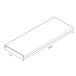 TAMPA NORMAL PARA CALHA 50 X 3000 PERFIL LIDER 2268
