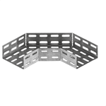 CURVA HORIZONTAL 45 U 200 X 100  PERFIL LIDER 106