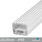 PERFIL FLEXIVEL 25X20MM SOBREPOR IP65 GAYA 7451