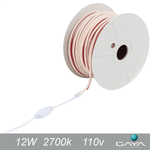FITA COB SLIM 12W/M 2700K 110V 100MT 1200 LUMENS/M IP65 GAYA 7340
