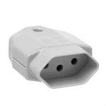 PLUGUE FEMEA 180 2P T 10 A/250 VCA CINZA 838-2 WEG 13303184