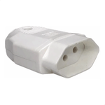 PLUGUE FEMEA 180 2P T 10 A/250 VCA BRANCO 837-2 WEG 13303182