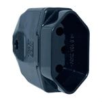 PLUGUE FEMEA 180 2P T 10 A/250 VCA PRETO 836-2 WEG 13303178