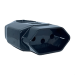 PLUGUE FEMEA 180 2P T 10 A/250 VCA PRETO 836-2 WEG 13303178