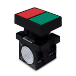BOTAO DUPLO SEM ILUMINACAO QUADRADO XB2-EL8325 1NA+1NF SIBRATEC 05837