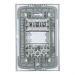 1 INTERRUPTOR SIMPLES 10 A/250 VCA COM 1 TOMADA 2P T 10 A/250 VCA COM PLACA 4X2 SUPORTE ESATTA BRANCO WEG 16093229