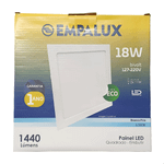 PAINEL LED ECO EMBUTIR QUADRADO 18W 6.500K EMPALUX LD71816