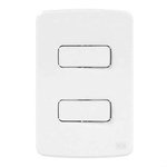 2 INTERRUPTOR SIMPLES 10 A/250 VCA COM PLACA 4X2 SUPORTE ESATTA BRANCO WEG 16091321