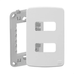 2 INTERRUPTOR SIMPLES 10 A/250 VCA COM PLACA 4X2 SUPORTE ESATTA BRANCO WEG 16091321
