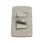 2 INTERRUPTOR SIMPLES 10 A/250 VCA COM PLACA 4X2 SUPORTE ESATTA BRANCO WEG 16091321