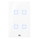 INTERRUPTOR TOUCH 4 BOTOES WI-FI RF COM PLACA 4X2 WHOME BRANCO 16638089 WEG WEG 16638089