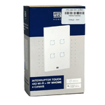 INTERRUPTOR TOUCH 4 BOTOES WI-FI RF COM PLACA 4X2 WHOME BRANCO 16638089 WEG WEG 16638089