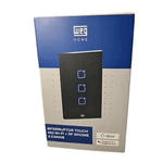 INTERRUPTOR TOUCH 3 BOTOES WI-FI RF COM PLACA 4X2 WHOME PRETO 16638139 WEG WEG 16638139