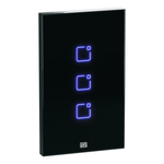 INTERRUPTOR TOUCH 3 BOTOES WI-FI RF COM PLACA 4X2 WHOME PRETO 16638139 WEG WEG 16638139