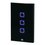 INTERRUPTOR TOUCH 3 BOTOES WI-FI RF COM PLACA 4X2 WHOME PRETO 16638139 WEG WEG 16638139
