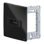 1 TOMADA 2P T 20 A/250 VCA COM PLACA 4X2 SUPORTE ESATTA GRAFITE WEG 16093669