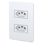 PLACA 4X2 2 POSICOES ESATTA BRANCO WEG 14857736
